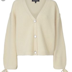 RARE Tabula Rasa Intermix Wool Bow Cuff Sweater